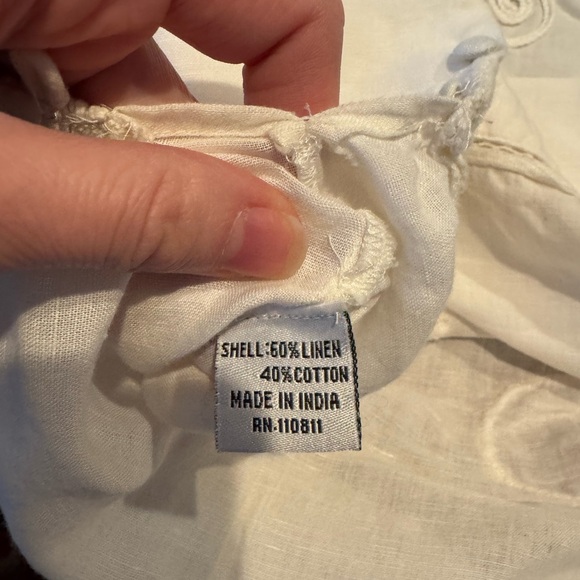 Yoana Baraschi Cream Embroidered Blouse - Picture 4 of 4